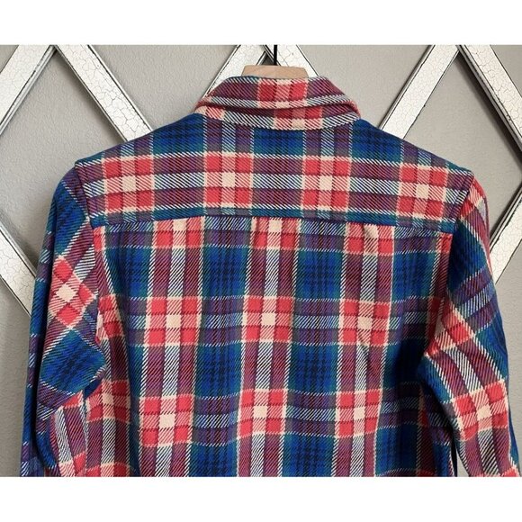 NWT! Outerknown Women's XS/S Blanket Shirt Button Down Organic Cotton Plaid - Picture 7 of 9